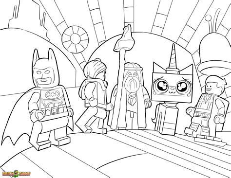 Lego Block Coloring Pages At Free Printable