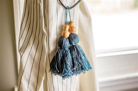 Give your curtains something really cool and fun to be tied upon too. How to Make Tassel Curtain Tie Backs | how-tos | DIY