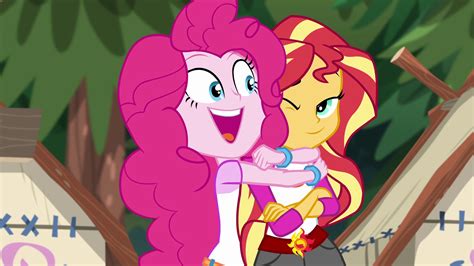 Image Pinkie Pie Hugging Sunset Shimmer Eg4png My Little Pony