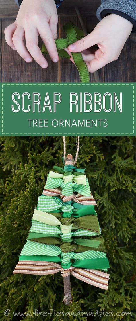 Scrap Ribbon Tree Ornaments Fireflies And Mud Pies Christmas