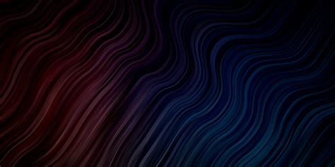 Dark Blue Red Vector Background With Curves 1875683 Vector Art At