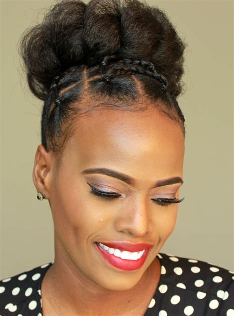 Natural Hair Updo Protective And Stylist Hairstyle For The Holidays