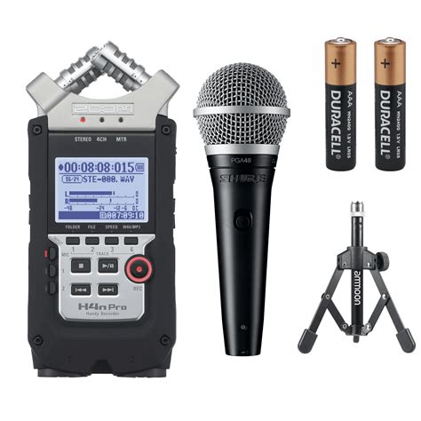 Zoom H4n Pro 4 Channel Handy Recorder Sv100 Microphone Package