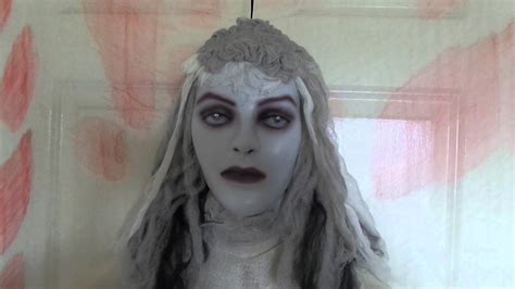 5ft Hanging Light Up Led Red Eyes Ghost Bride Lady Dead Zombie