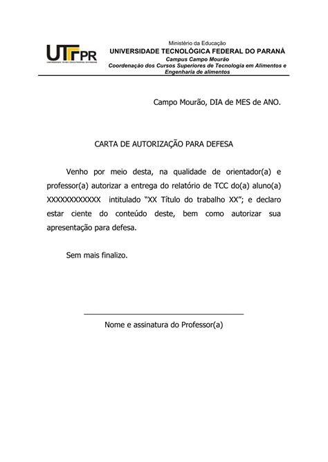 Carta De Autorizacao De Pagamento Financial Report