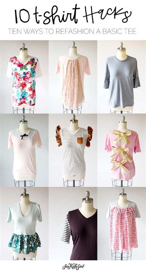10 Ways To Refashion A T Shirt See Kate Sew Bloglovin