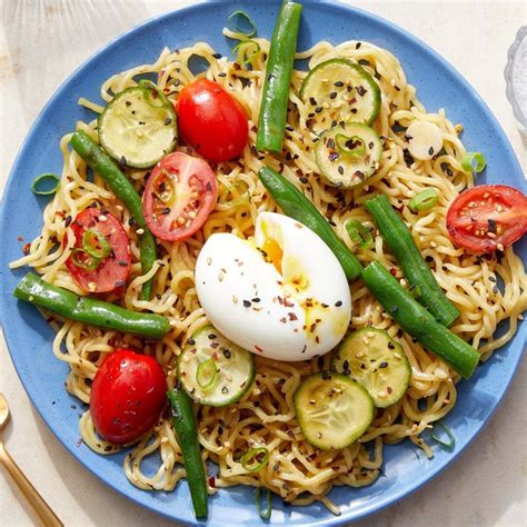 Noodles, butter, parm, and parsley. Vegetable Hiyashi Chuka with Fresh Ramen Noodles & Soft-Boiled Eggs | Recipe | Soft boiled eggs ...
