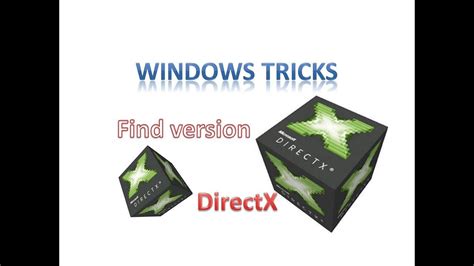 How To Check Or Find Installed Directx Version On Windows Pc English