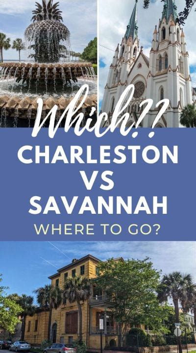 Savannah Vs Charleston Which City Should You Visit