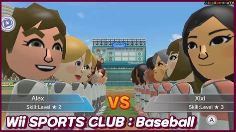 Wii Sports Club Baseball Wii U Player Alex Road To Pro Class AlexGamingTV YouTube