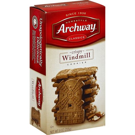 12 ounce (pack of 1). Archway Classics Cookies, Crispy, Windmill, Homestyle ...
