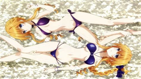 Wallpaper Ilustrasi Gadis Anime Date A Live Gambar Kartun Bikini