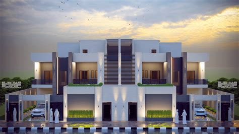 Modern Duplex Villas Riyadh Saudi Arabia Behance