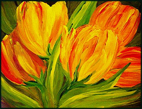 Aug 10, 2021 · not as bright as yellow flowers and not as in your face as red flowers, orange flowers still inject plenty of cheer into the landscape, whether solo or in combinations. Tulips Parrot Yellow Orange Painting by Carol Nelissen