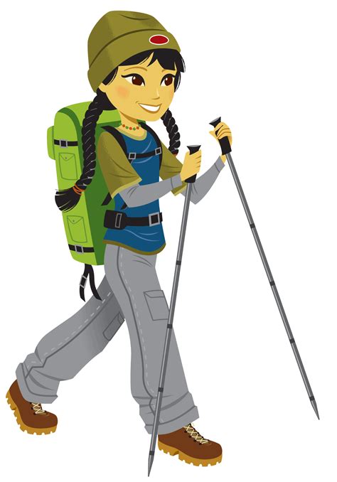 Hiker Clipart Mountaineering Hiker Mountaineering Transparent Free For
