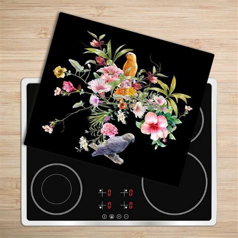 Flowers And Birds Worktop Saver Uk Glass Chopping Board Chopping Boards Acrylic