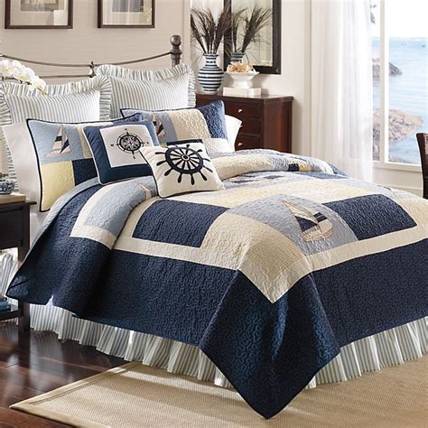 Shop the coastal selection at bedbathandbeyond.com featuring toss pillows, bath towels, window curtains and more to bring the ocean coastal bedding. Sailing Quilt | Bed Bath and Beyond Canada