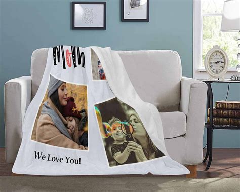 custom photo fleece blanket funny personalized blanket etsy