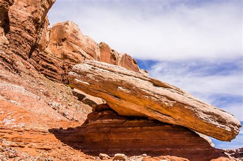 Hoodoo Rock Formations At Utah National Park Mountains Photograph By