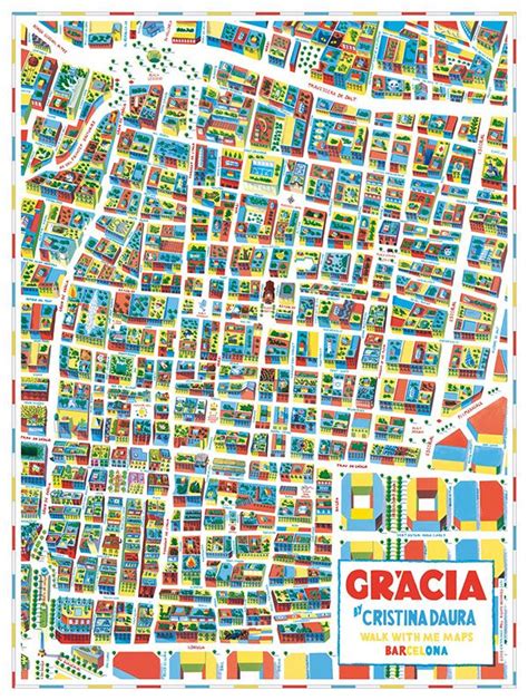 Cristina Daura Walk With Me Map Of Gracia In Barcelona Mapas