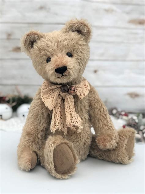 Large Vintage Bear Edward Fully Jointed Teddy Bear Vintage