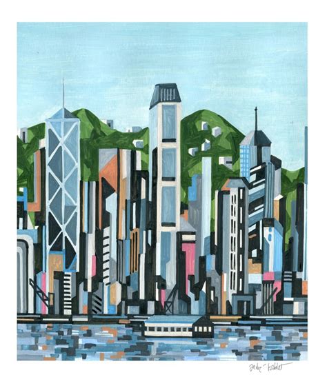 Hong Kong 04 Acrylic Painting By André Baldet Artfinder