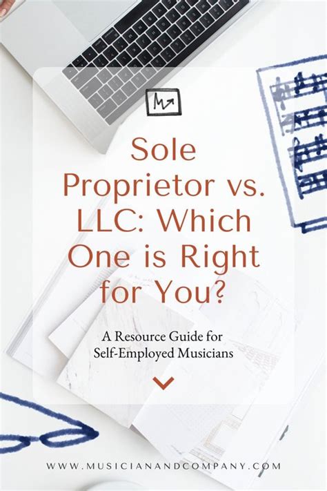 Sole Proprietor Vs Llc Which One Is Right For You Musician And Co