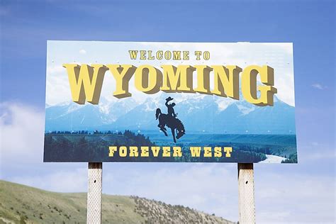 Which States Border Wyoming Worldatlas