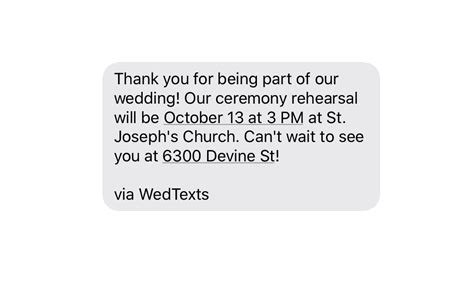 Wedding Text Message Reminders To Enhance Your Wedding Guest Experience
