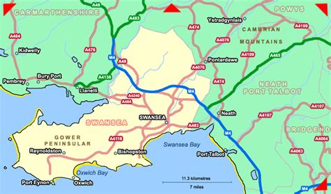 Mapa De Swansea