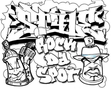 Graffiti Spray Can Coloring Pages