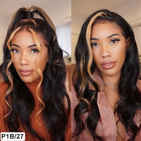 Buy 13x4 Brown Highlight Lace Front Wig Body Wave Cywigs
