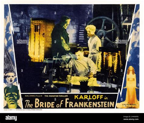 The Bride Of Frankenstein Universal 1935 Lobby Card Starring Boris