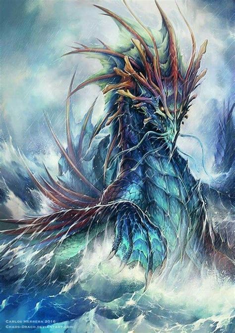 Blue Water Dragon Sea Dragon Dragon Artwork Dragon Pictures