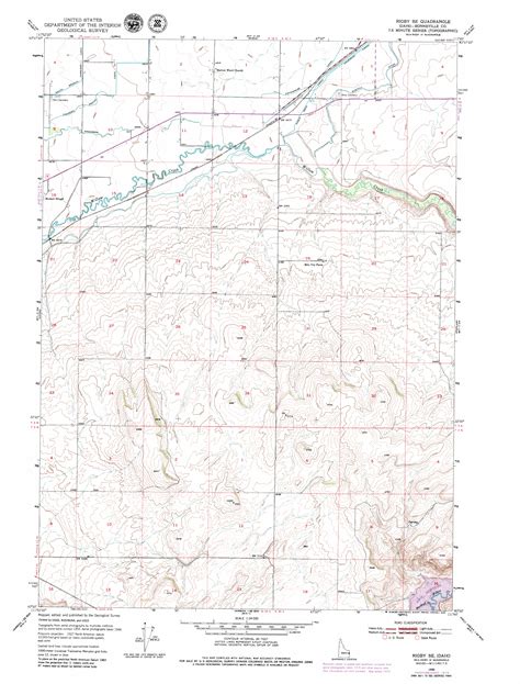 Rigby Se Id Topographic Map Topoquest