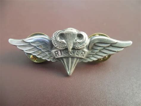 Airborne Rigger Jump Wing Badge Insignia Us Army Parachute Military Hat