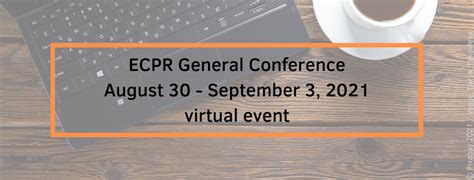Ecpr General Conference 2021 Our Digital Activities Verlag Barbara