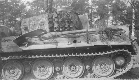 Tiger 1 Knocked Out By British Tank Northern Germany April 1945 R