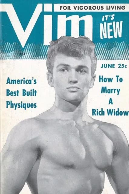 Vim June 1954 Vol1 No2 Vintage Male Beefcake Magazine 17995 Picclick