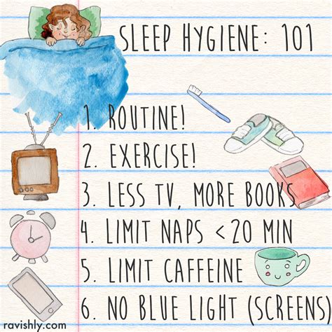 Sleep Hygiene Tips Printable