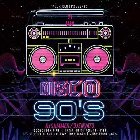 90s Disco by oloreon | GraphicRiver