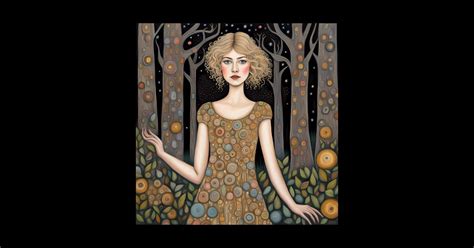 Rosamund Pike As A Fairy In The Woods Folk Art Sticker Teepublic