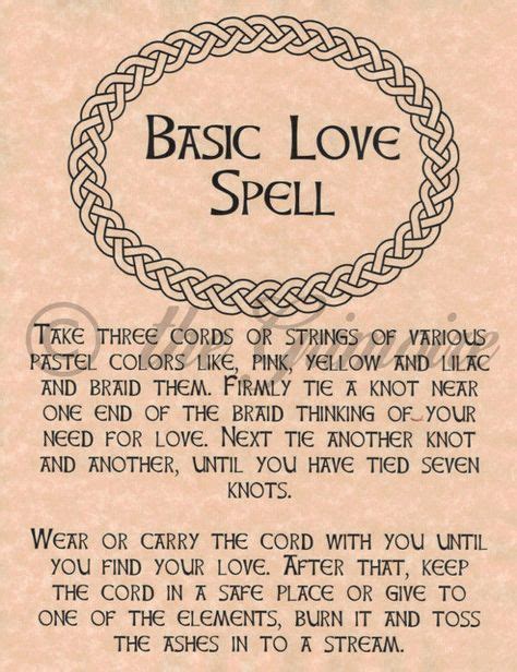 Magick Spells Basic Love Spell Witchcraft Love Spells Love Spells Book Of Shadows