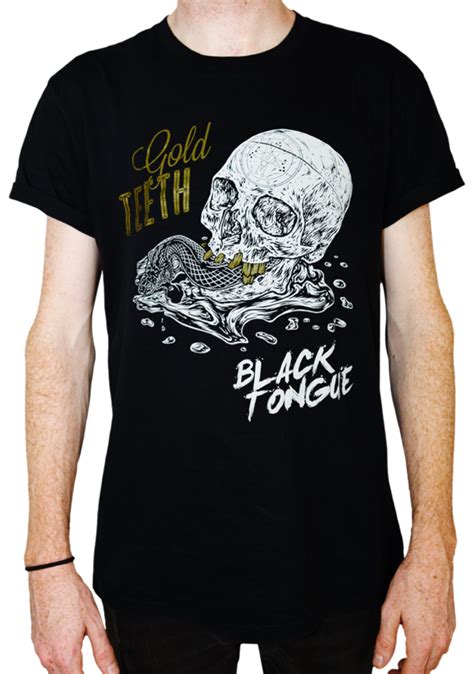 Download Image Of Gold Teeth Black Tongue Jojo Killer Queen Shirt