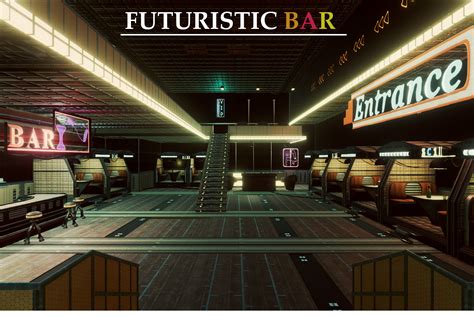 Artsate Futuristic Bar Environment 3d Sci Fi Unity Asset Store