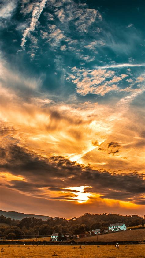 Sunset Wallpaper Sky Clouds 3 Download This Wallpaper With Hd And
