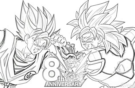 Dibujos Para Colorear De Goku Vs Broly Dibujos Para Colorear