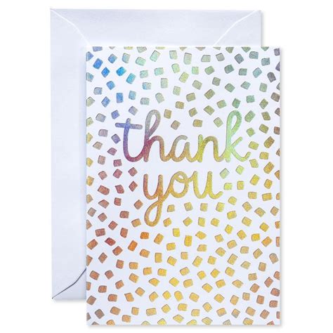24ct Thank You Cards With Envelopes Confetti Spritz 24 Ct Shipt