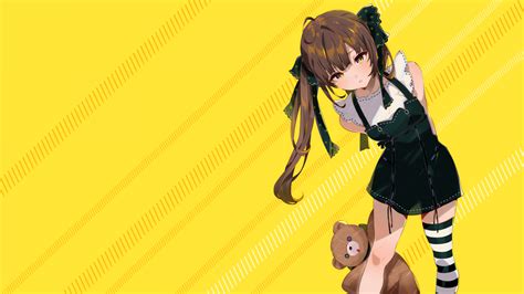 Fond Décran Anime Manga Filles Anime Fond Simple Twintails