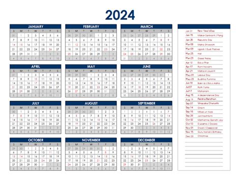 Indian National Holiday Calendar 2024 Vinni Jessalin